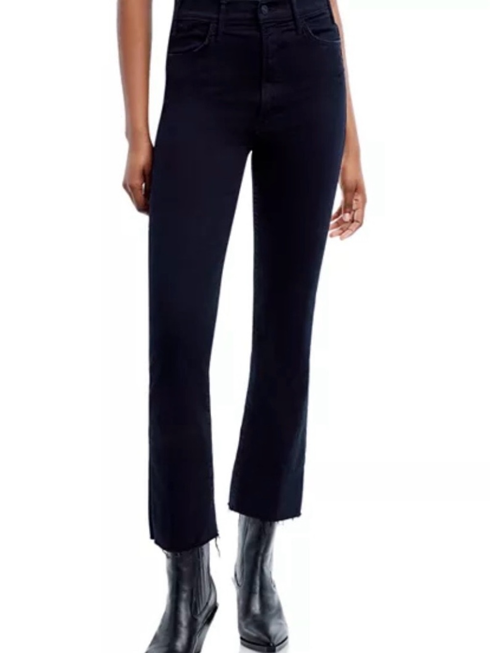 MOTHER Black Boot Cut High-Rise Jeans The Hustler  Size 26